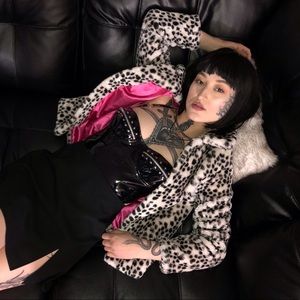 Early 2000’s Dalmatian Faux Fur Coat